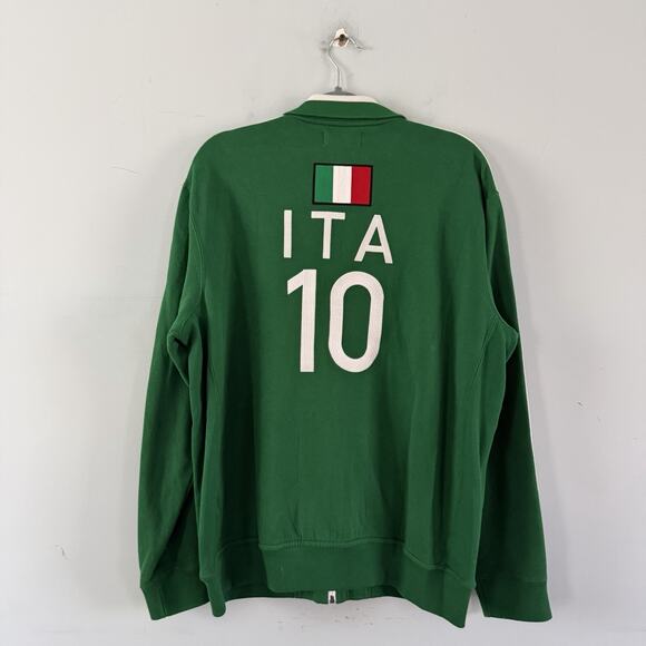 Polo Ralph Lauren Vintage Italy Big Pony Green Track Jacket - Picture 2 of 5